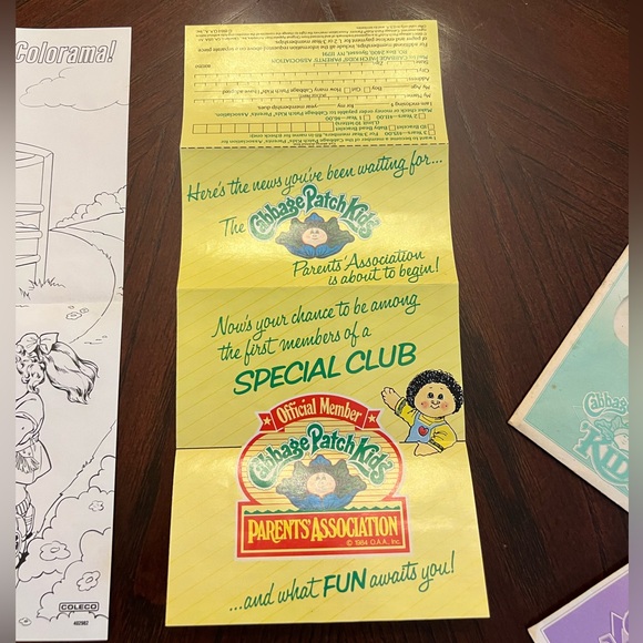 ❤️3/$25 Vintage 1988 Cabbage Patch Kids Brochure Bundle Family Tree - Picture 7 of 12
